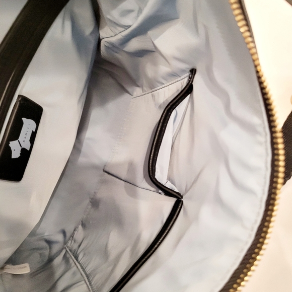 Radley London Black and Cream Floral Shoulder Bag - Picture 7 of 9